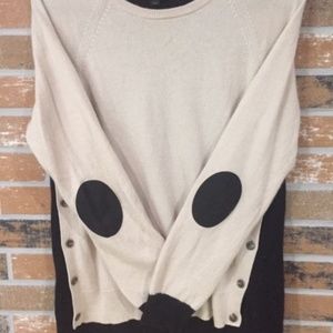 SW203 J.CREW Sweater Elbow Pads Wool Rabbit Hair